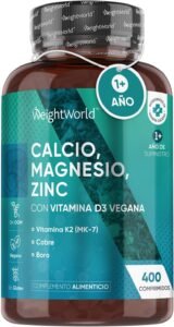 Suplemento de calcio, magnesio y zinc para embarazadas