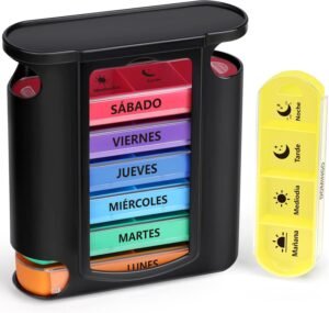 Pastillero semanal Opret para organizar suplementos