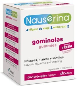 Gominolas de jengibre para náuseas en el embarazo